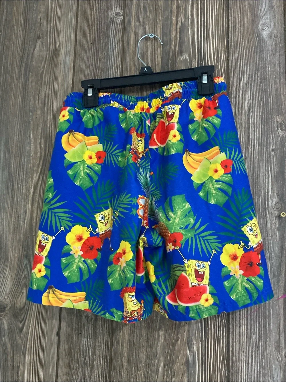 Kids Nickelodeon SpongeBob Tropical Swim Shorts - Blue, Yellow, Green, Red